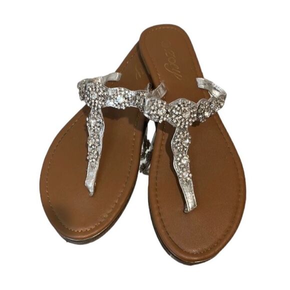 Zoey Rhinestone  sandals size 8 - Picture 1 of 7